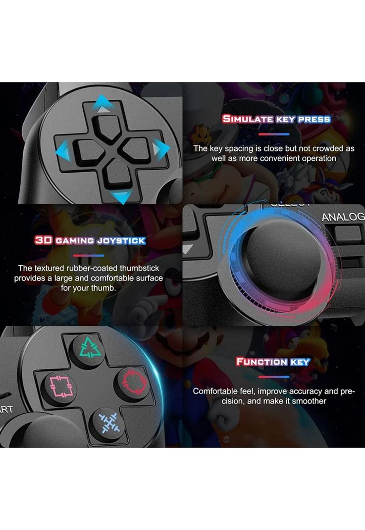 Gamepad USB con Análogos Black Deluxe DBC1001-4