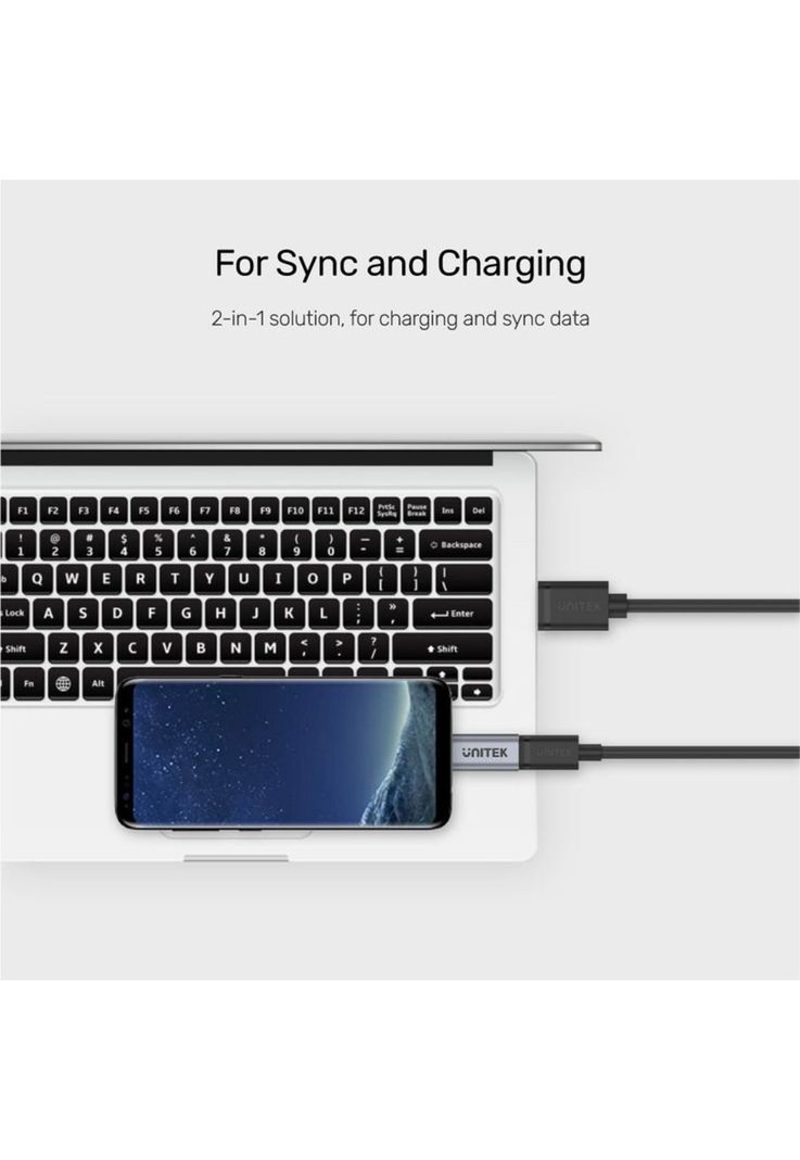 Adaptador USB TIPO C a Micro USB High Speed Q . C Y-A027AGY-3