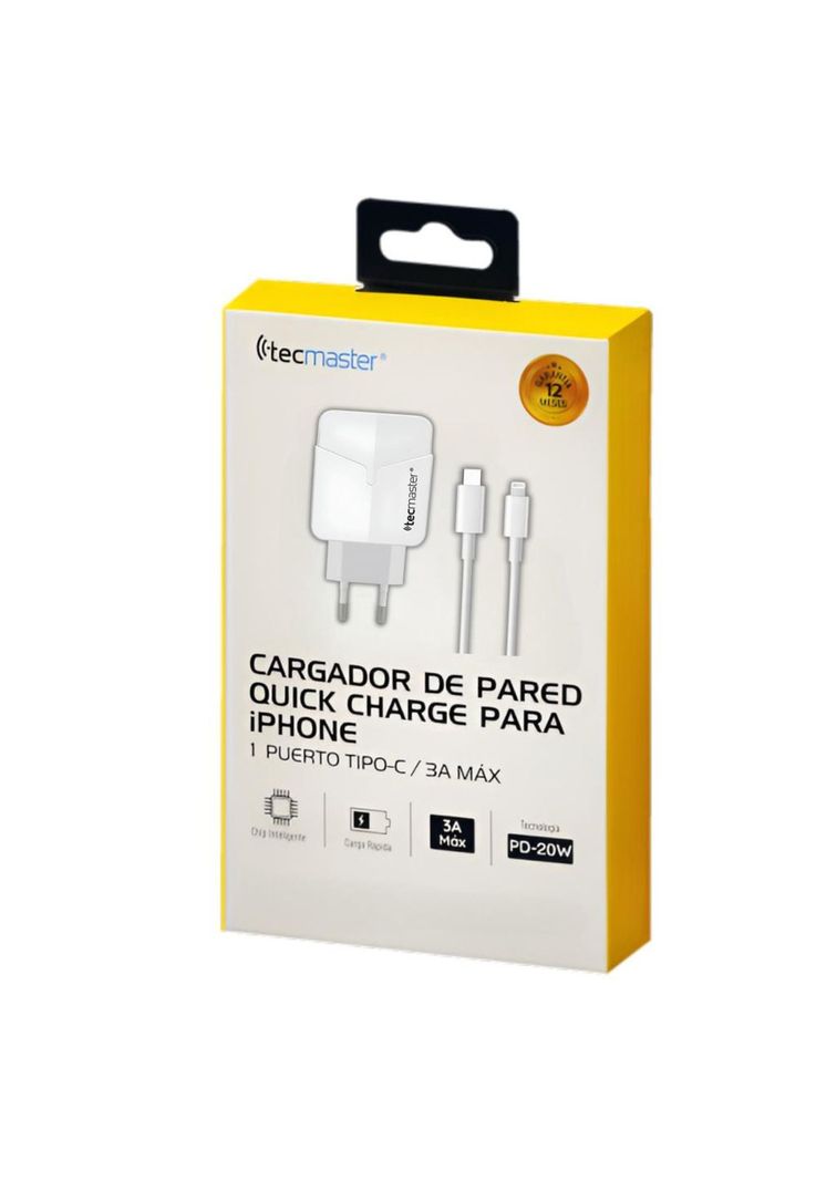 Cargador Para Iphone de Carga Rápida con Cable Lightning SEC-8