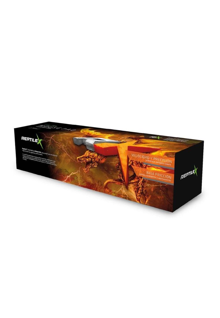 Mouse Pad Gamer 70X30cm Reptilex Orange Edition Rx0009-2