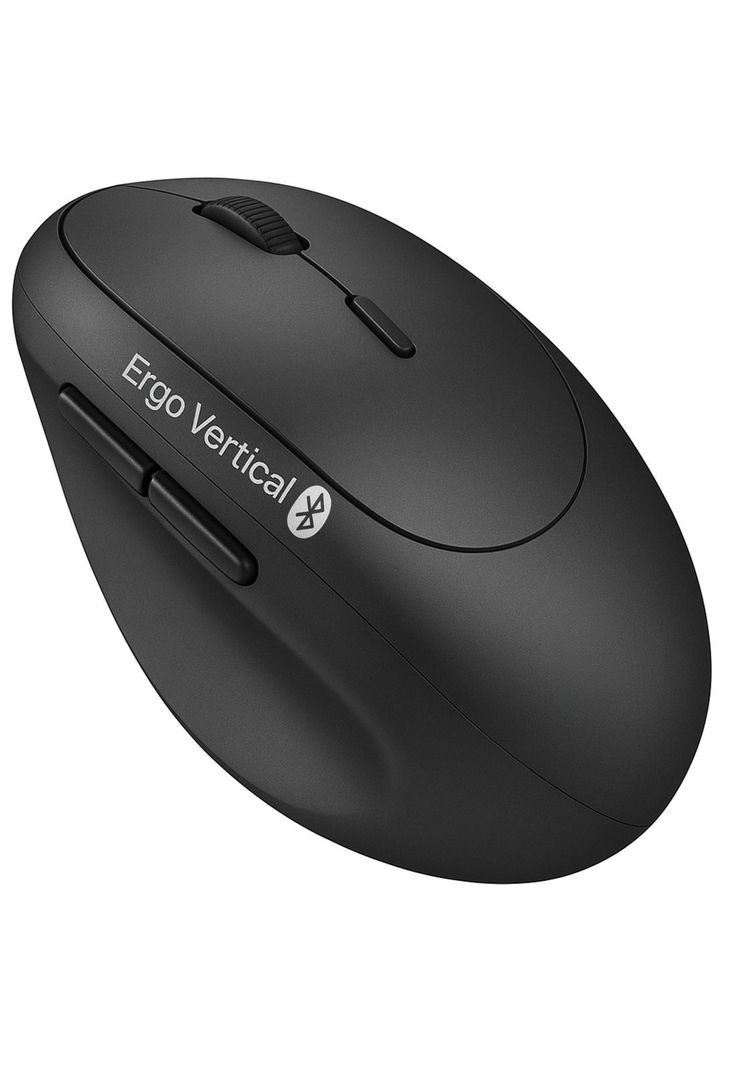 Mouse Vertical  Ergonomic Dual Wireless BT+2.4G + Copilot AI Negro