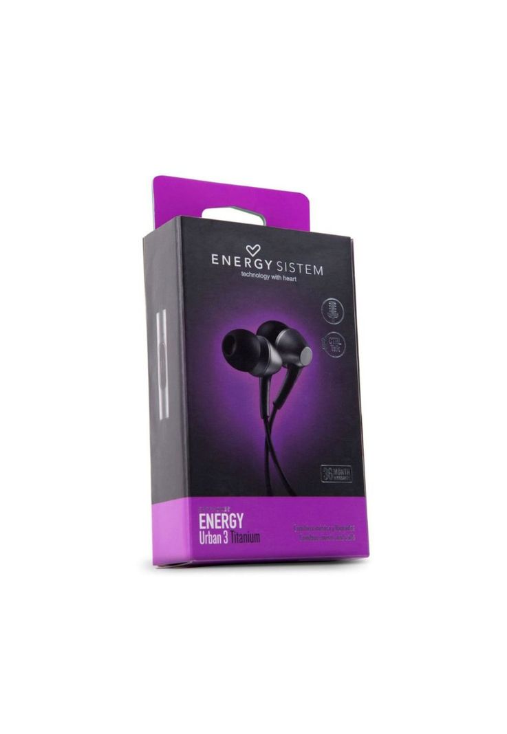 Audifono Energy Sistem Urban 3 Titanium Black con Microfono-4