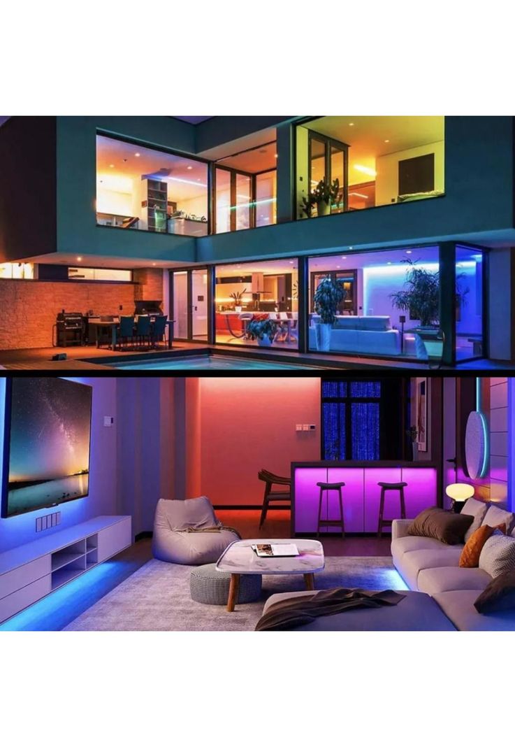 Kit Tira de Luces LED FULL RGB High Power 5 Metro + Control-5