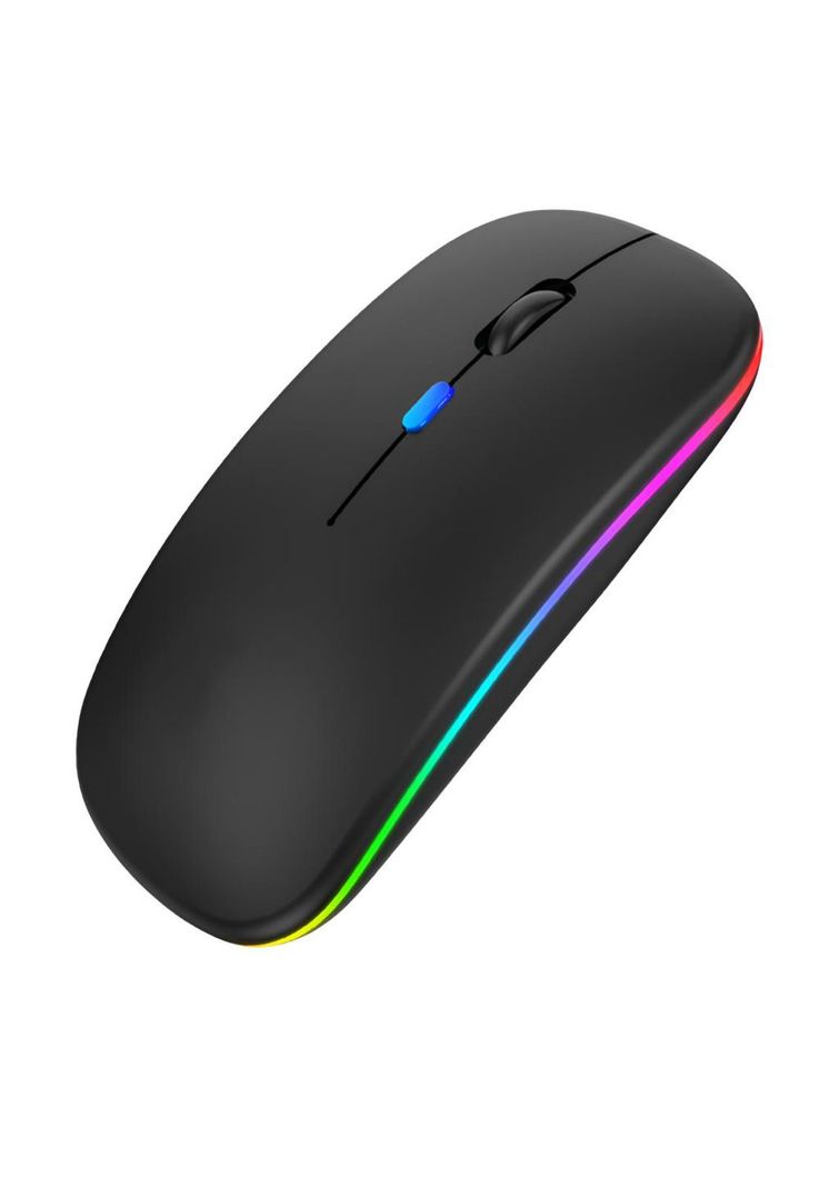 Mouse Inalámbrico Dual Bluetooth + USB 2G Recargable RGB BK-0