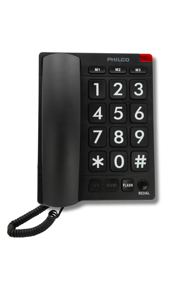 Telefono de Red Fija Adulto Mayor con Números Grandes 170BK-0