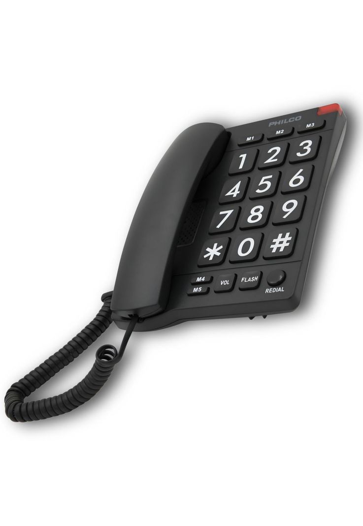 Telefono de Red Fija Adulto Mayor con Números Grandes 170BK-1