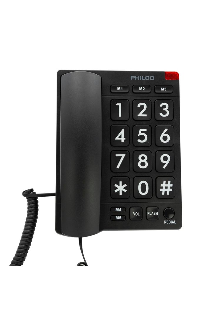Telefono de Red Fija Adulto Mayor con Números Grandes 170BK-4