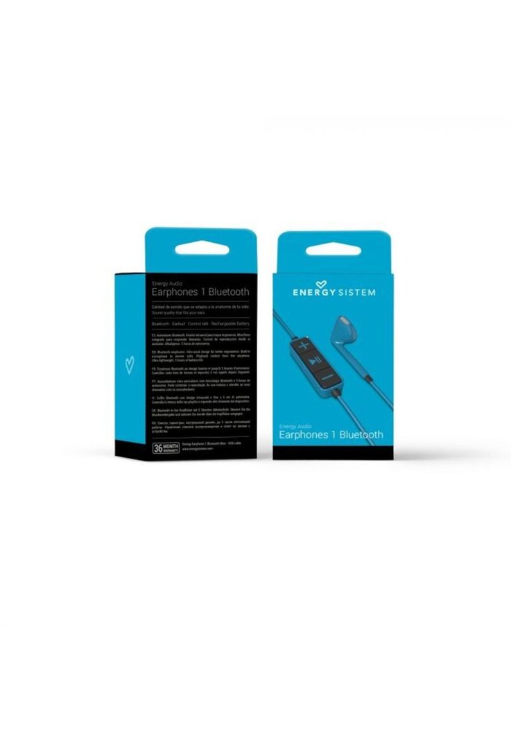 Audifono Energy Sistem Earphones 1 Bluetooth Azul 428342-4