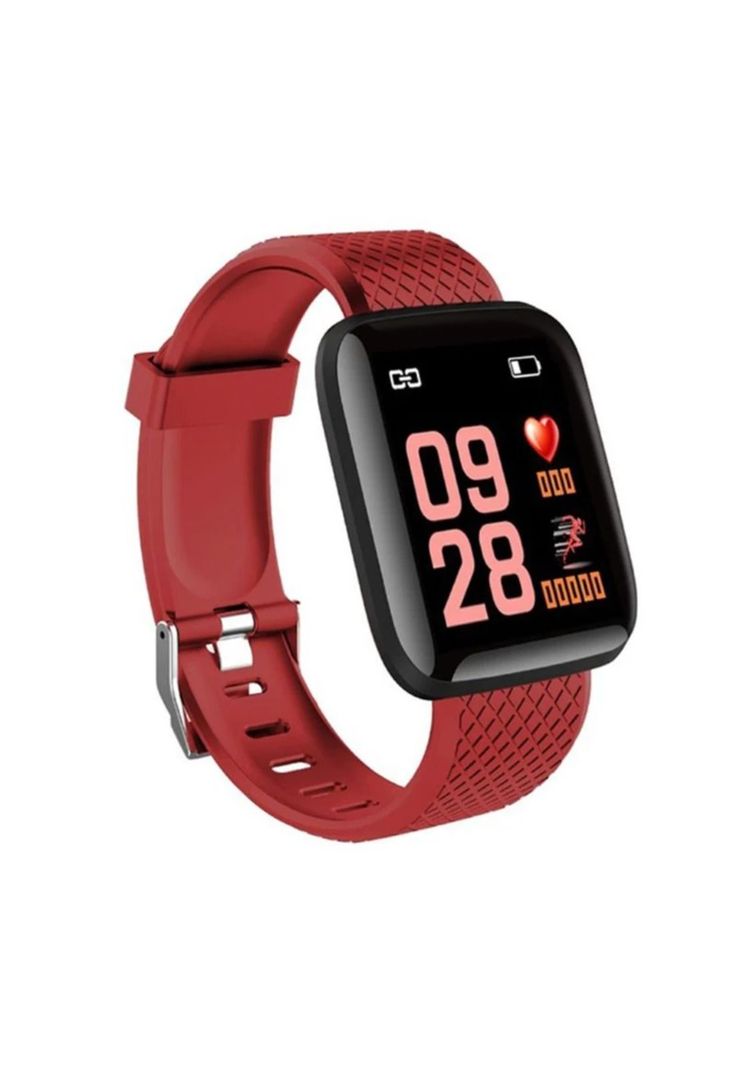 Smartwatch Touch Deportivo Multi Funciones Deportivas Rojo-0