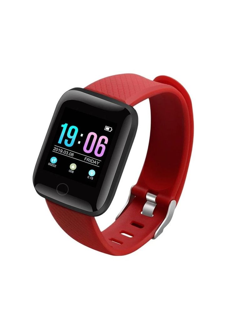 Smartwatch Touch Deportivo Multi Funciones Deportivas Rojo-2