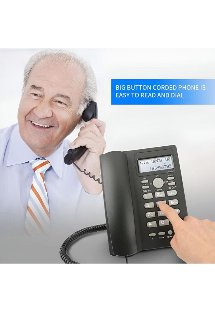 Teléfono De Red Fija Uniden Con Manos Libre Sobre Mesa 7413-3