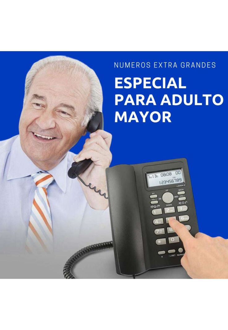 Teléfono De Red Fija Uniden Con Manos Libre Sobre Mesa 7413-5