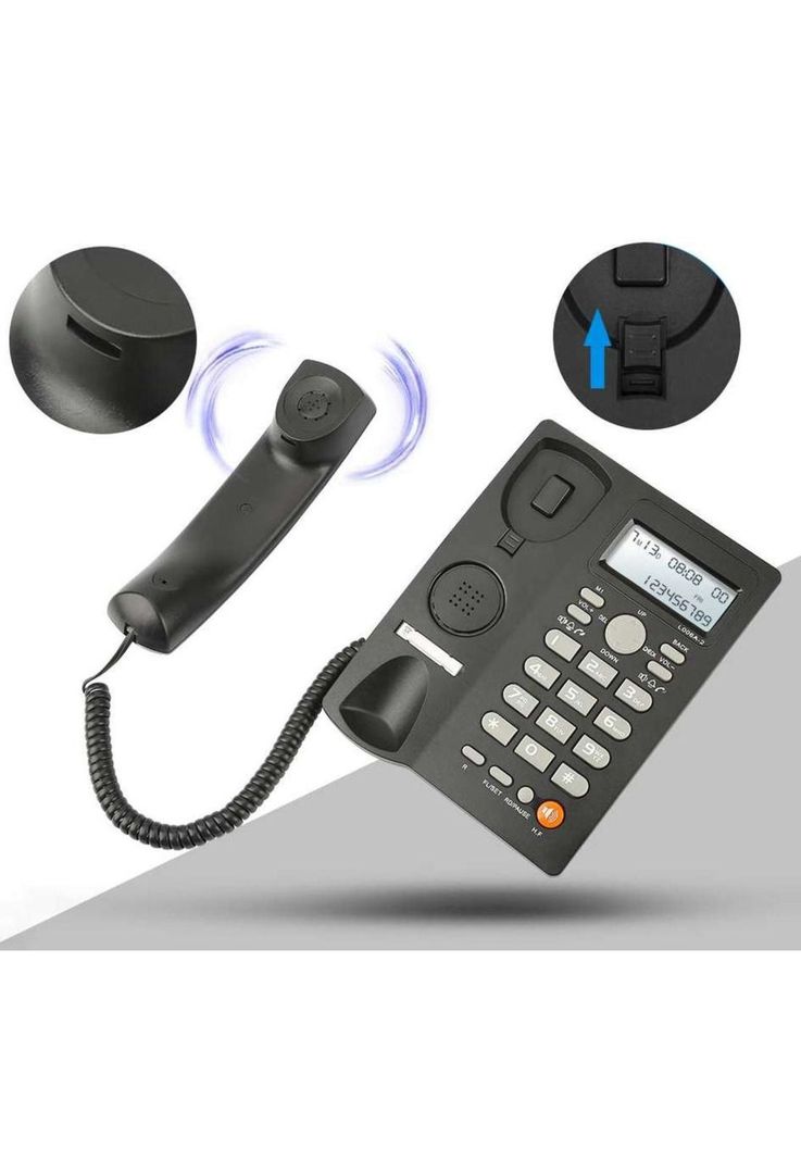 Teléfono De Red Fija Uniden Con Manos Libre Sobre Mesa 7413-9