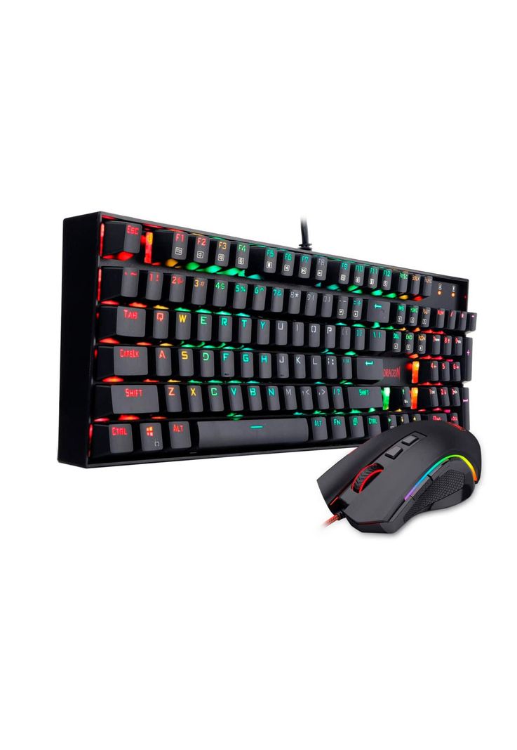 Kit Gamer Redragon Teclado Mecánico Mitra + Mouse Griffin-0