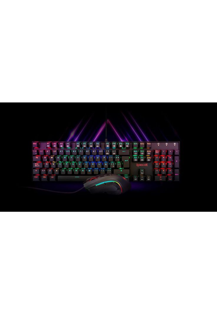 Kit Gamer Redragon Teclado Mecánico Mitra + Mouse Griffin-7