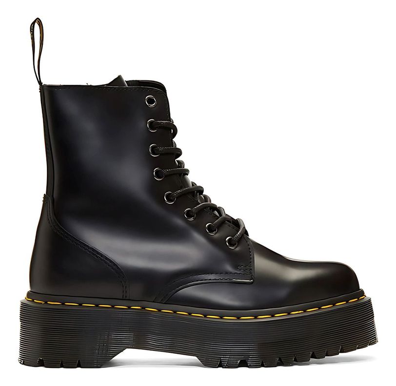 Botines Estilo D Marten S Plataforma Hombre E-cuero Negro