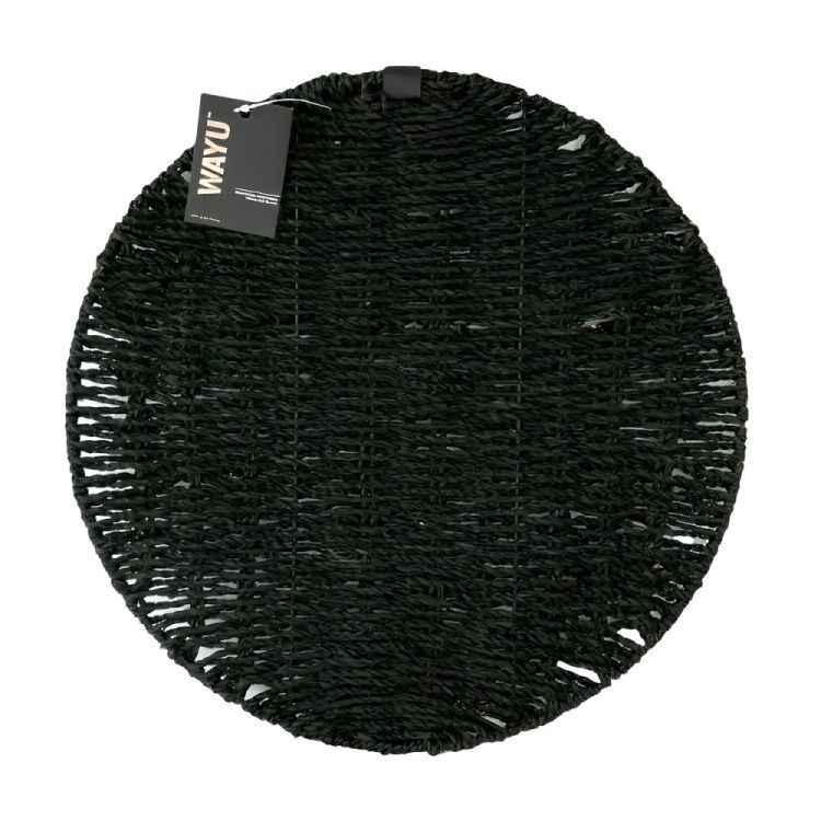 Individual Rendondo Trenzado Black Wayu