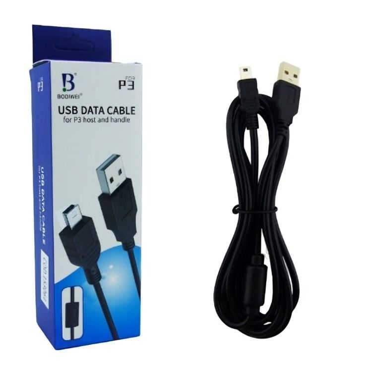 CABLE USB PARA CARGAR JOYSTICK PLAY 3   1800CM CON FILTRO-1