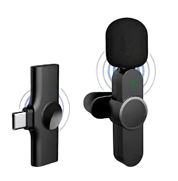 Micrófono Lavalier Solapa Inalámbrico Tipo - C Para Celular-0