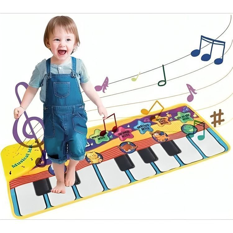 Alfombrilla Piano Musicales De 13 Teclas Para Niños De 72x28-2