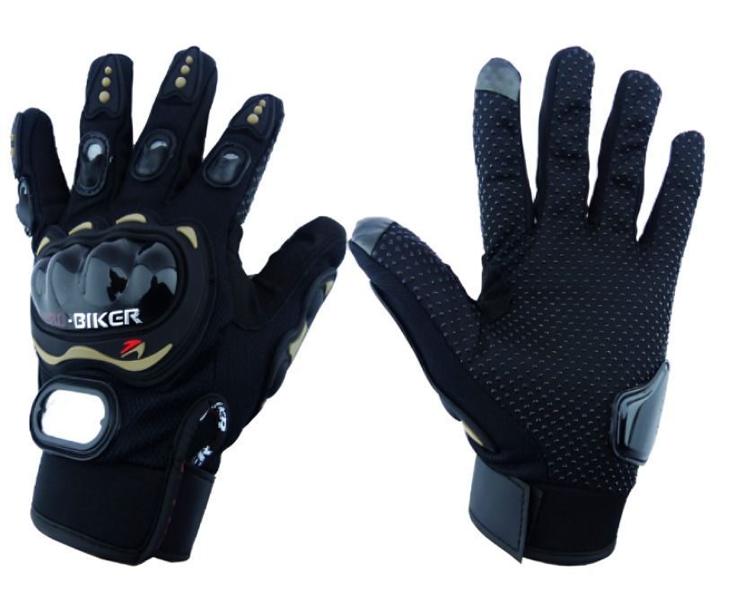 GUANTE PARA MOTO PROBIKER TOUCH MCS-01 TELA CON PROTECCIONES NEGRO-0