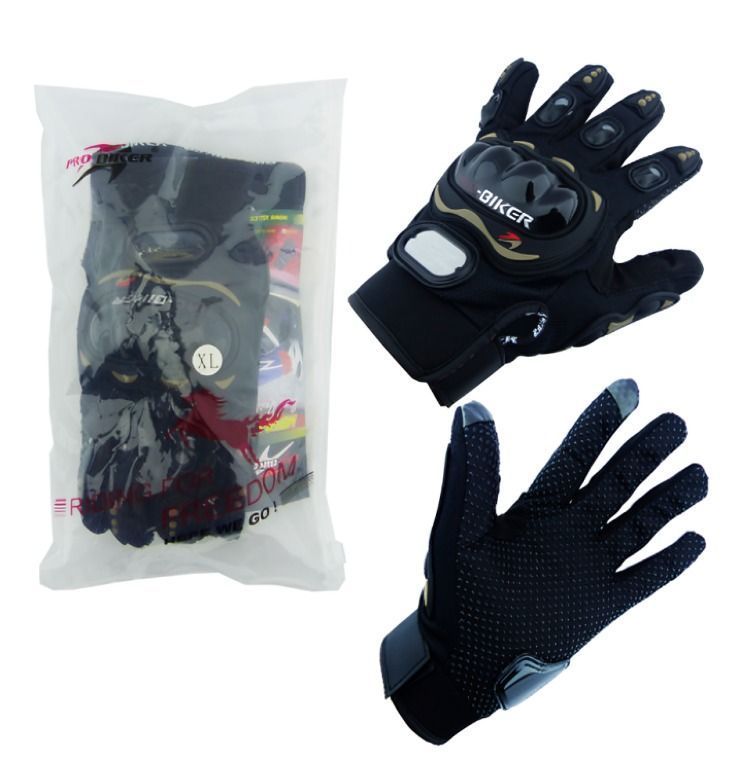 GUANTE PARA MOTO PROBIKER TOUCH MCS-01 TELA CON PROTECCIONES NEGRO-2