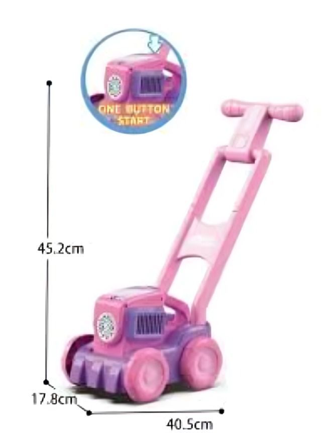 Cortacesped 45,2cm Burbuja Rosado-3
