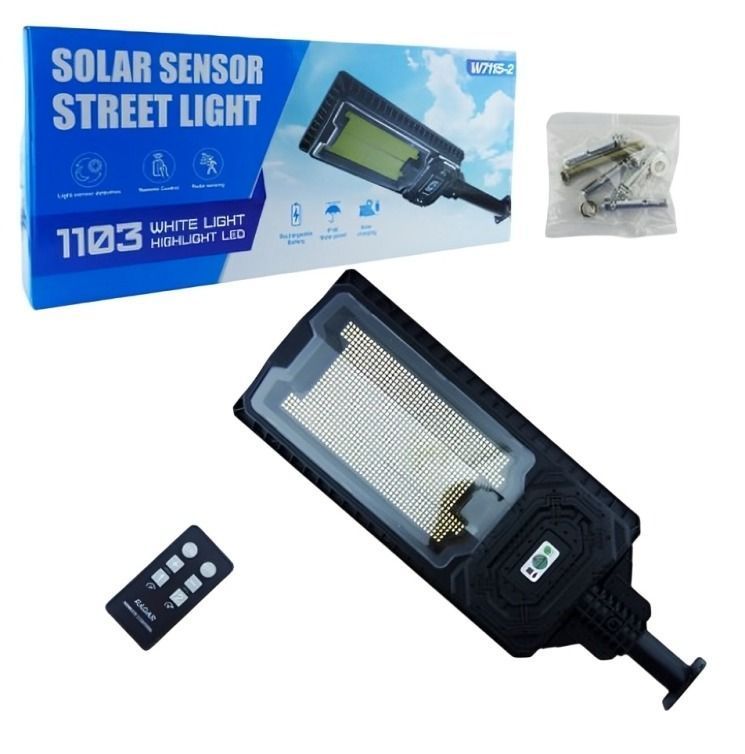 foco con brazo solar 800w pvc 1107 led w7115-2 con control-3