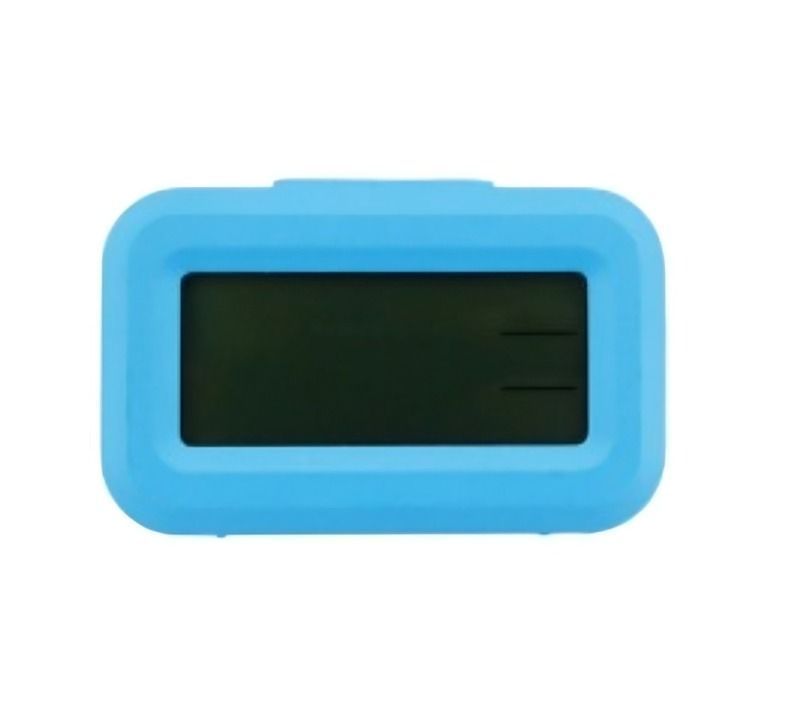RELOJ DESPERTADOR MINI 9X5CM DIGITAL AZUL-0