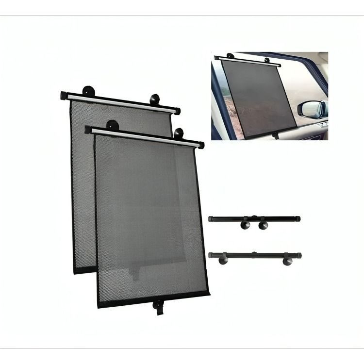 Parasol Cortina Enrollable De Ventana Para Auto 40x45-0