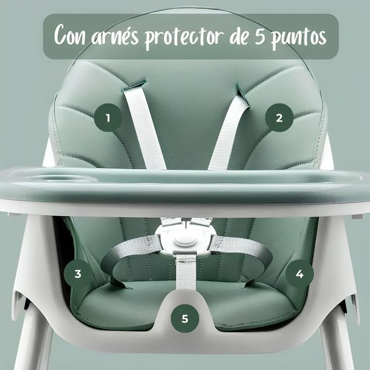 Silla De Comer infantil 2 En 1 plegable-3