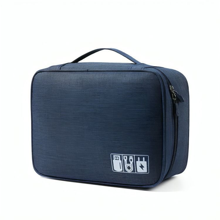 Bolso Organizador De Cables Y Accesorios Usb Viajero C/Azul-0