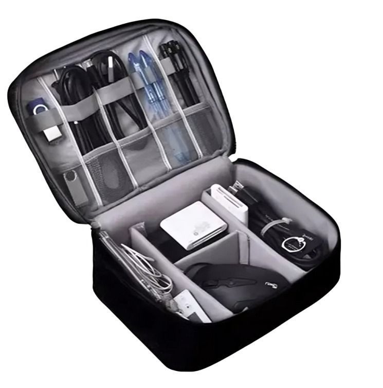 Bolso Organizador De Cables Y Accesorios Usb Viajero C/Azul-1
