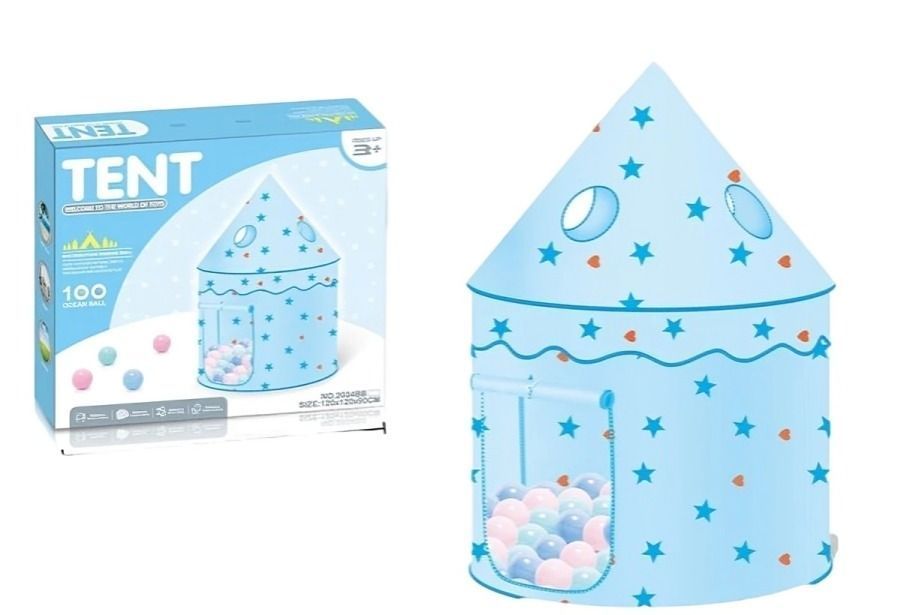 CARPA CASTILLO 100 PELOTAS CELESTE-1