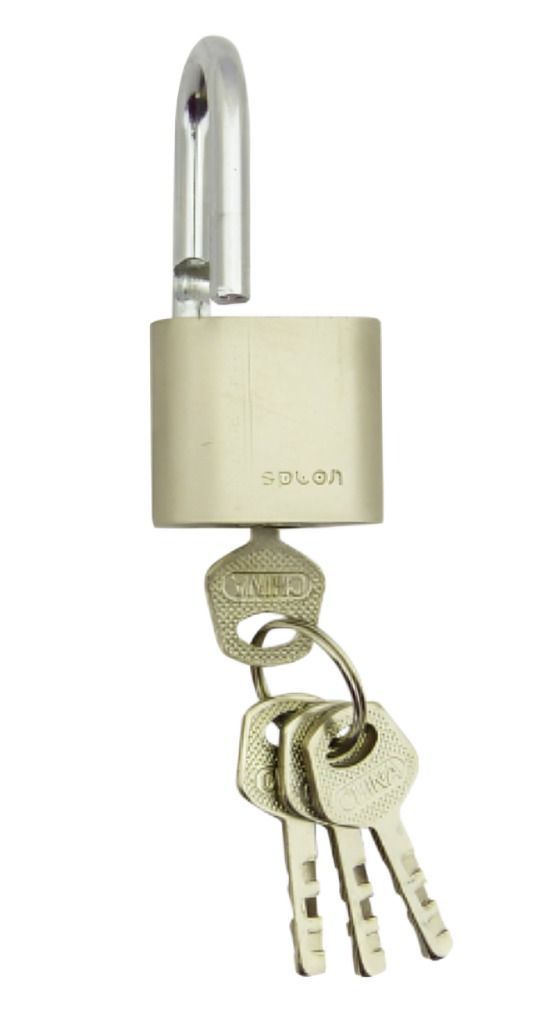 set x 2 CANDADO 30 MM SPLON GRIS TOP SECURITY CON 4 LLAVES EN BLISTER DOBLE -1