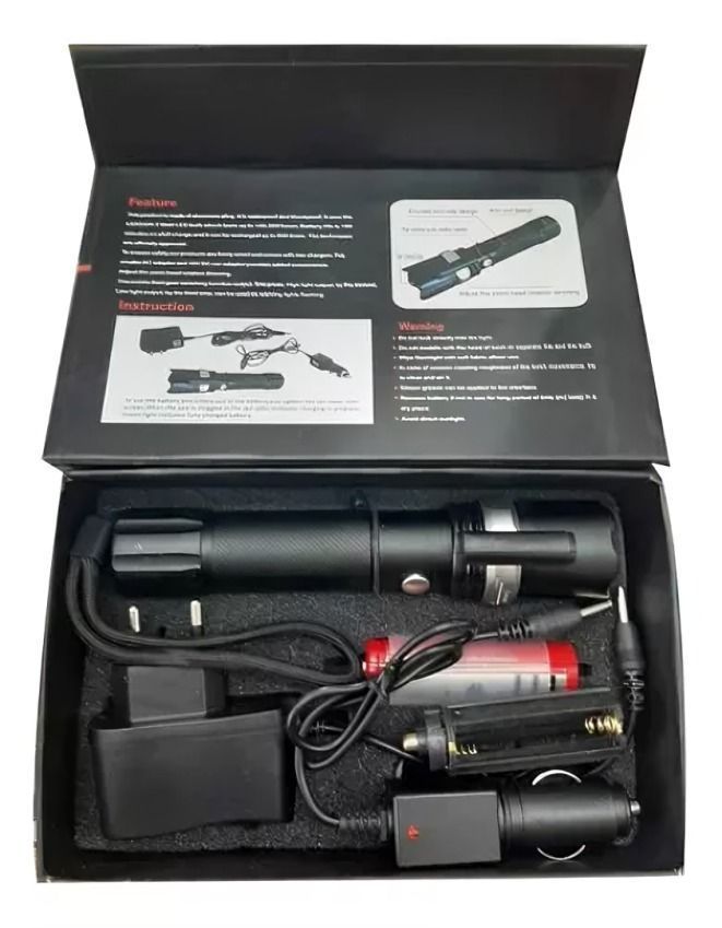 Linterna Laser Rojo Táctica Brillante Swat zoom-0