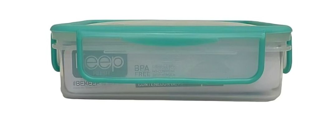 HERMETICO PP 600ML RECTANGULAR VERDE-0