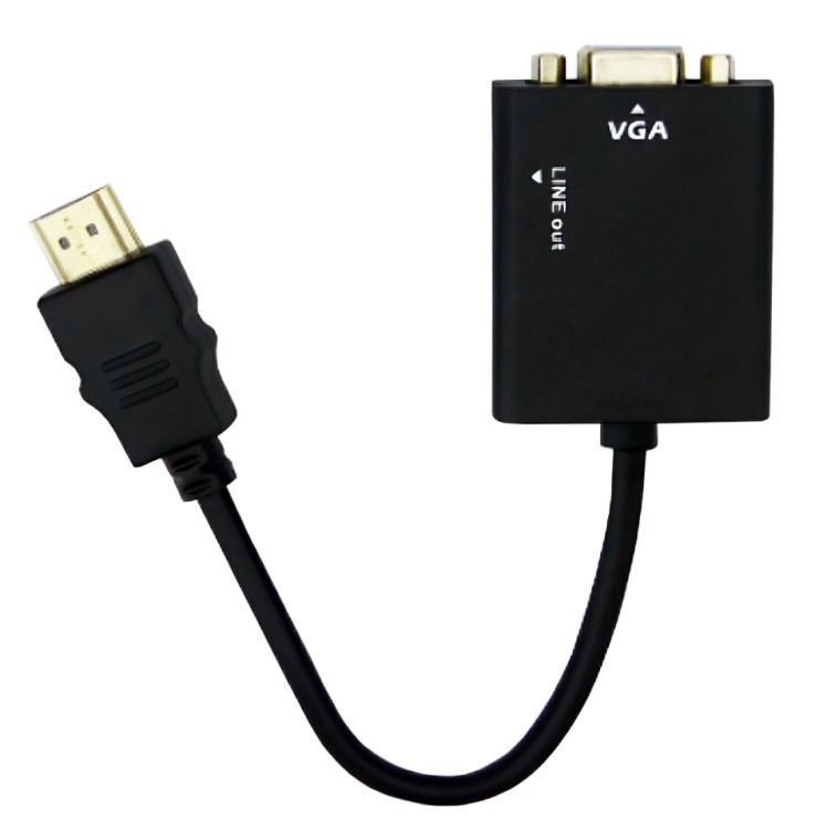 CONVERTIDOR DE HDMI A VGA CON AUDIO INCLUYE EL CABLE 1X1 -0