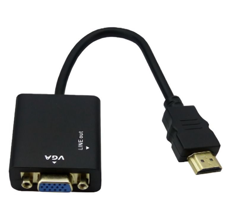 CONVERTIDOR DE HDMI A VGA CON AUDIO INCLUYE EL CABLE 1X1 -1