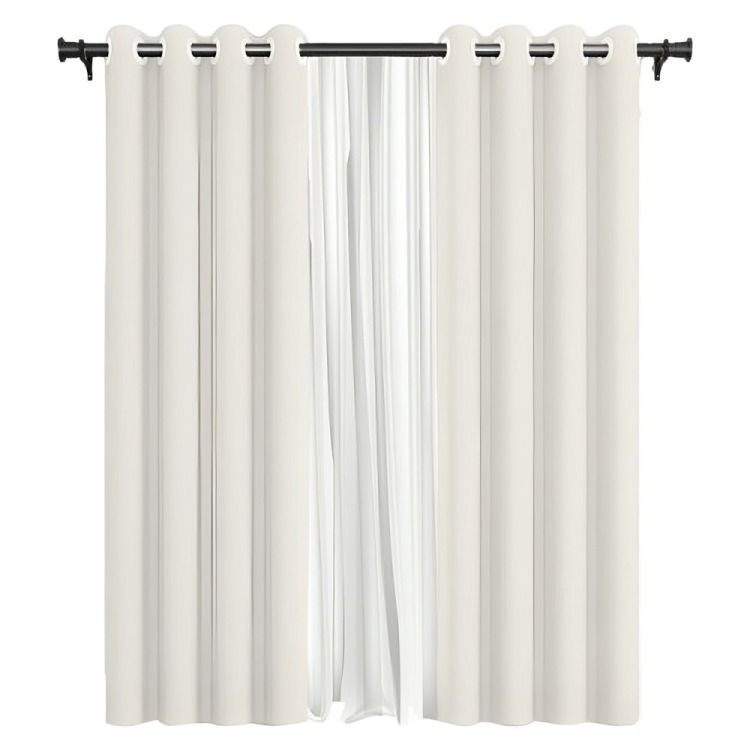 Cortina de Tela Velo Vincenzi 140x220 Blanca-0