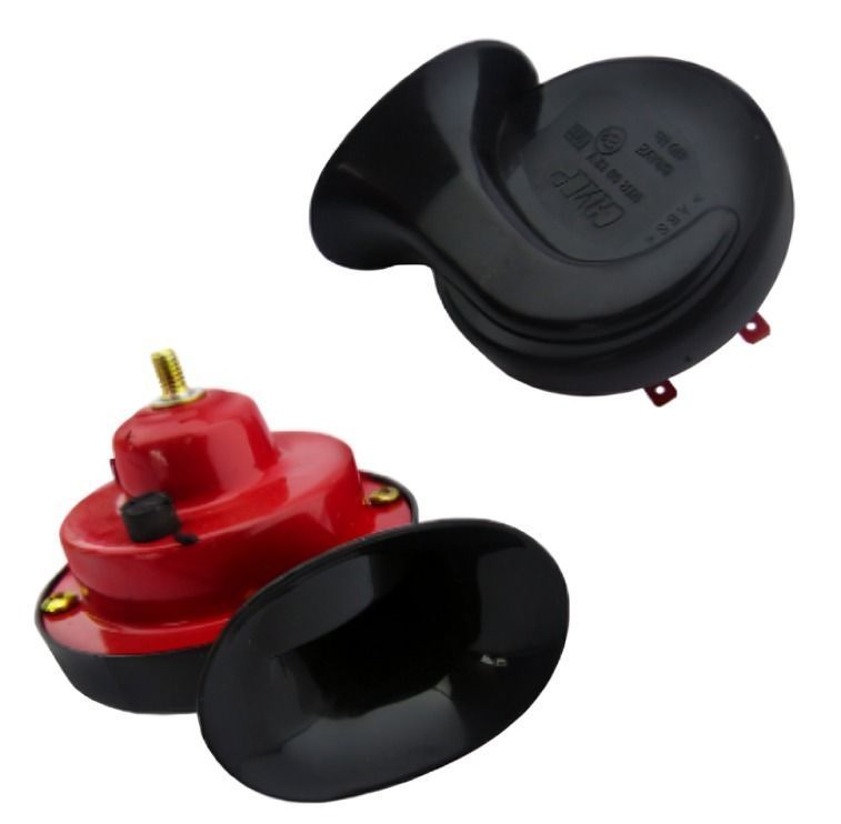 BOCINA PARA AUTO ROJA CARACOL GMP SIN RELAY EL PAR -1