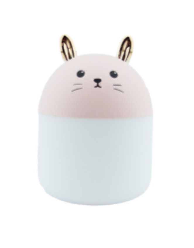 HUMIDIFICADOR MOD.GATITO CON LED 250ML RECARGABLE ROSADO-0