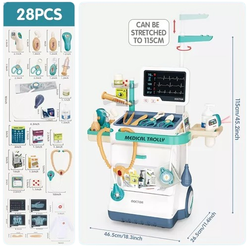 Set Carrito de Juguete Electrocardiograma-4
