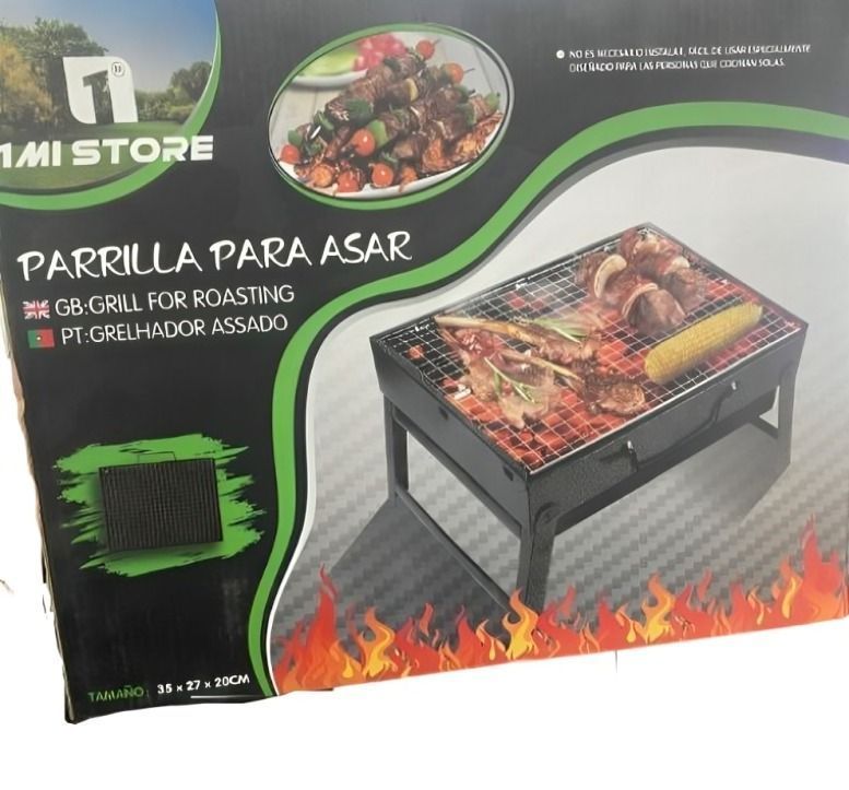 PARRILLA CUADRADA BBQ 35X27X20CM-2