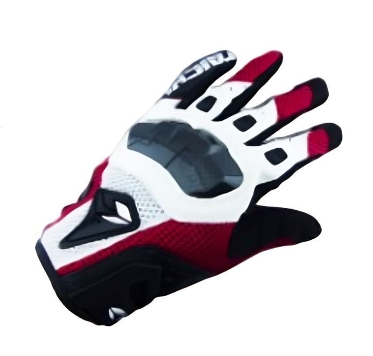 GUANTE PARA MOTO TAICHI CUERO-TELA CON PROTECCION CARBON-0