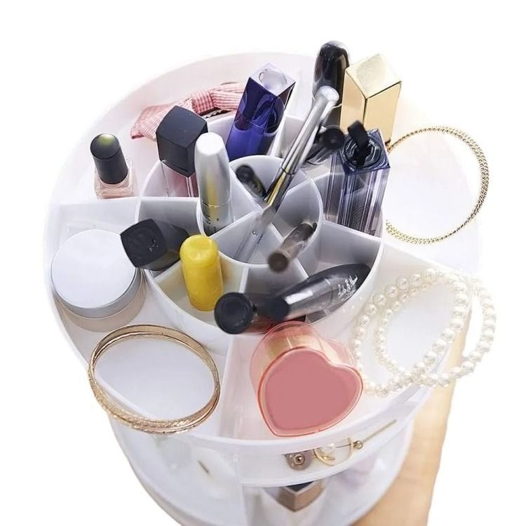 Organizador De Maquillaje Cosmetiquero Giratorio 360 Grados-1