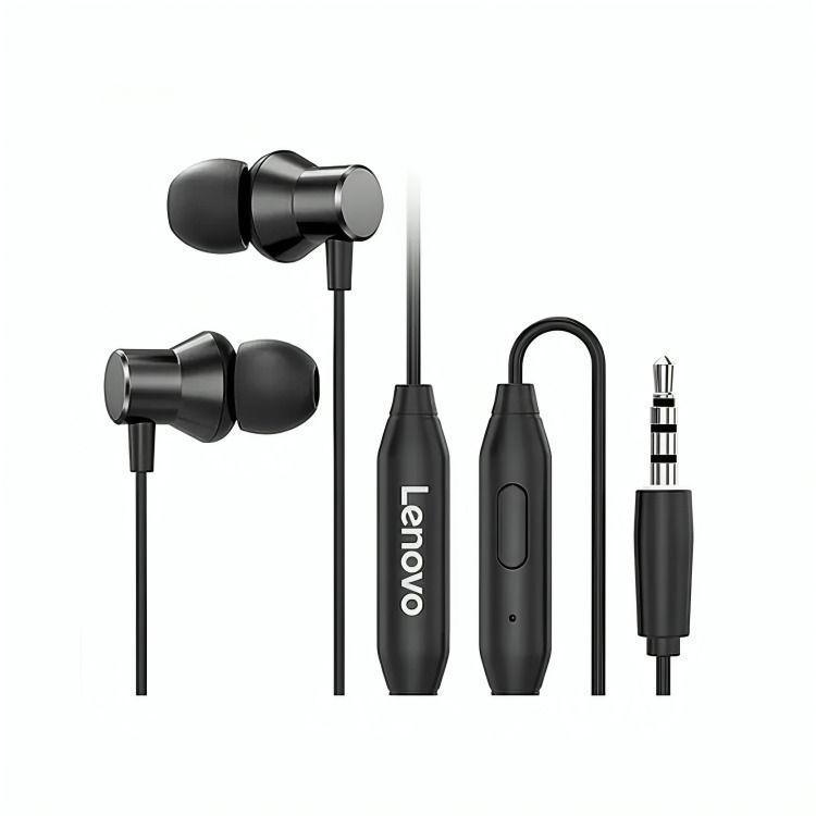  AUDIFONOS IN EAR ALAMBRICO 3.5MM LENOVO HF130  - BLACK-0