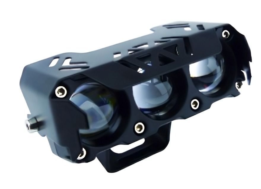 NEBLINERO LED PARA MOTO MINI 3 LED DUO COLOR AMBAR-BLANCO 12/24V SET X 2 PCS-0