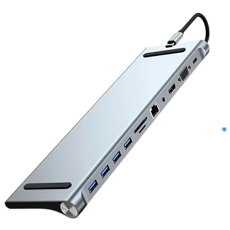 Adaptador Hub 11 En 1 Usb Tipo C Usb-c Hdmi Vga Usb Lan Sd-0