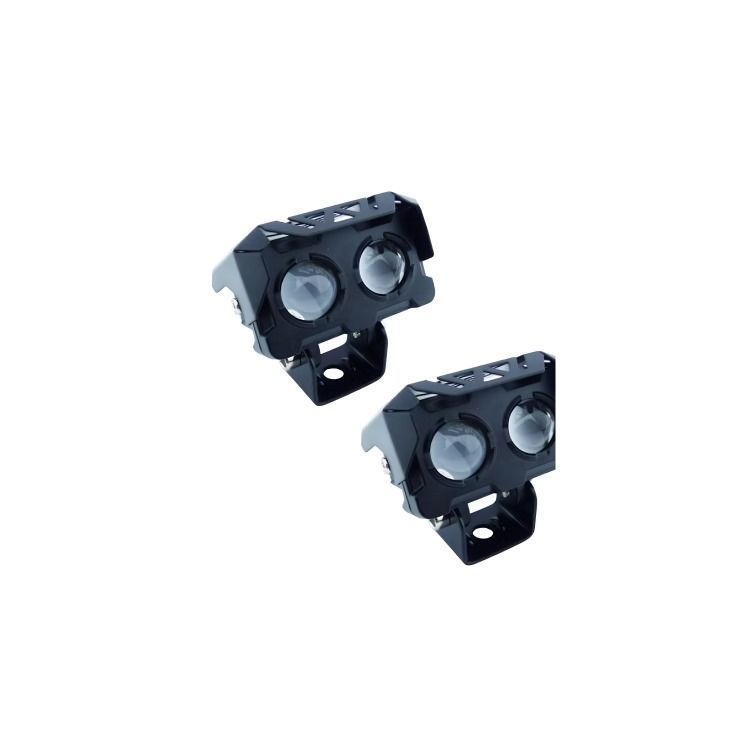 NEBLINERO LED PARA MOTO MINI 2 LED CUADRADO DUO COLOR 12/24V SET X 2 PCS -2